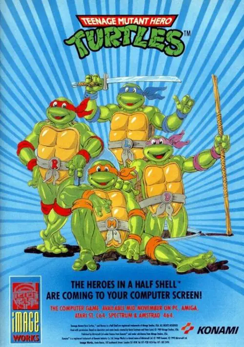 Teenage Mutant Hero Turtles 2 (UK) (1991) (Disk 1 Of 2).dsk ROM download