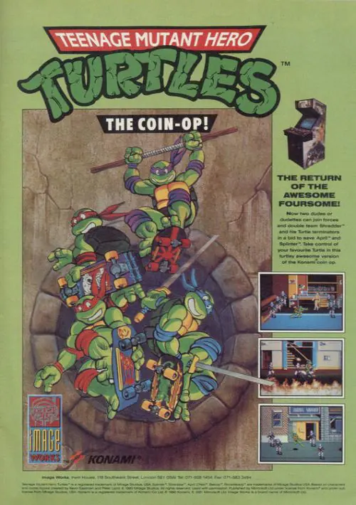 Teenage Mutant Hero Turtles - The Coin-Op (1991)(Image Works)[a][48-128K][passworded] ROM download