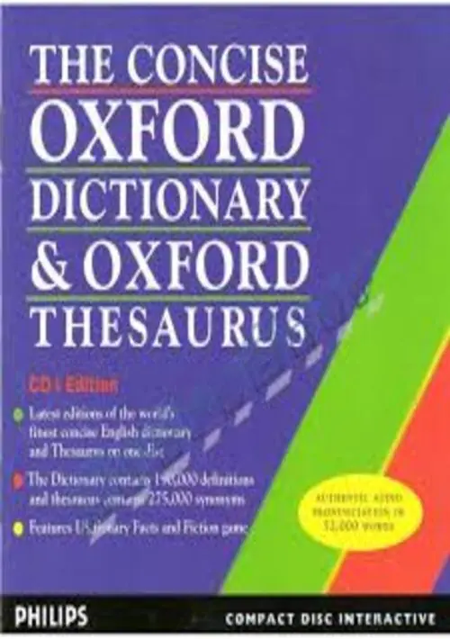 The Concise Oxford Dictionary & Oxford Thesaurus ROM