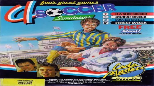 4 Soccer Simulators - Street Soccer (1989)(Codemasters Gold)[48-128K]