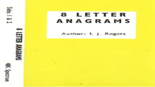 8-Letter Anagrams (19xx)(Ian J. Rogers)(Tape 1 Of 2 Side B)