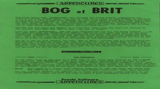 Bog Of Brit (1990)(Zenobi Software)[a][re-release]