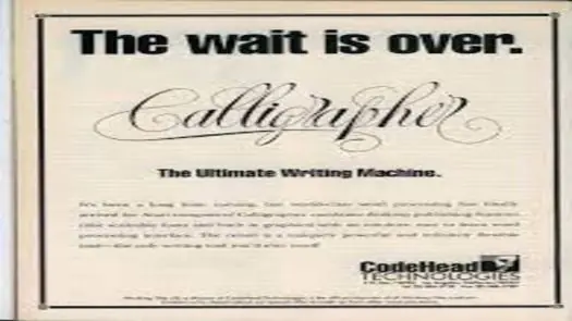 Calligrapher vPR2.10COPY (1990)(Eclectron)(fr)(Disk 2 of 2)