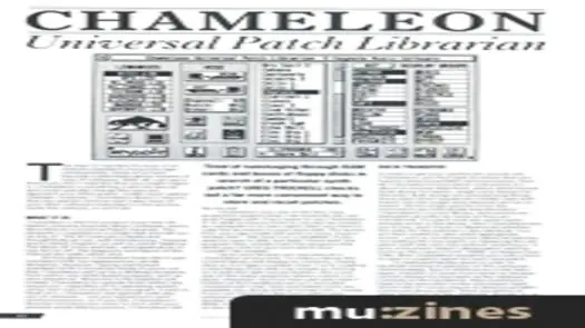Chameleon Universal Patch Librarian v1.1 (1989)(Keynote Music Software)