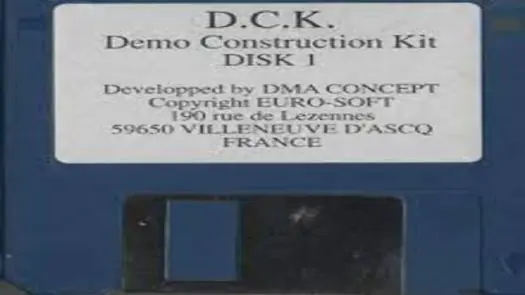 Demo Construction Kit (demo) (1991)(Eurosoft)(en-fr)[cr Elite]