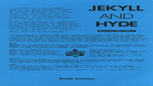 Dr. Jekyll And Mr. Hyde (1988)(Zenobi Software)(Side A)[re-release]