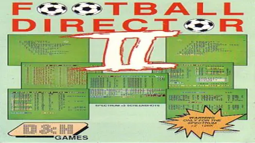 Football Director II (1987)(D&H Games)[128K]