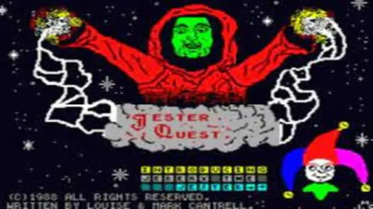 Jester Quest (1988)(Zenobi Software)[128K][re-release]