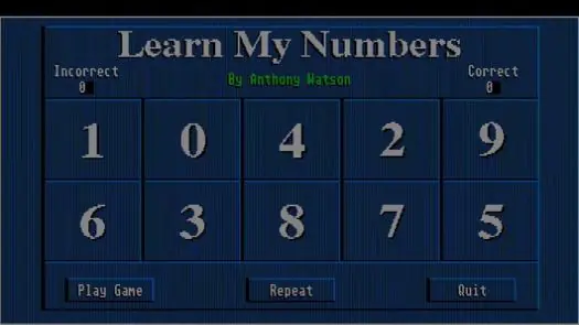 Learn my Numbers v1.0 (1993-07-10)(Mountain Software)(STE)(SW)