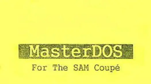 MasterDOS (19xx) ROM
