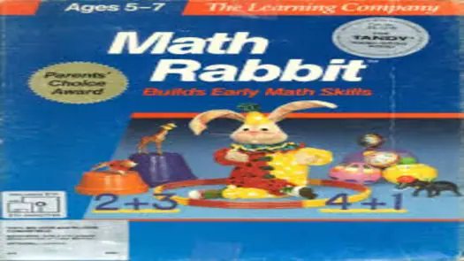 MS-DOS Math Rabbit (CGA Graphics)