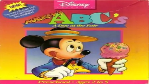 MS-DOS Mickey's ABCs (CGA Graphics)