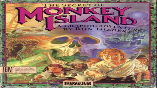 MS-DOS The Secret of Monkey Island (CGA Graphics, Not Cracked)
