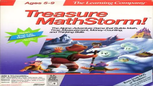 MS-DOS Treasure Mathstorm (Fail Graphics and PC Speaker)