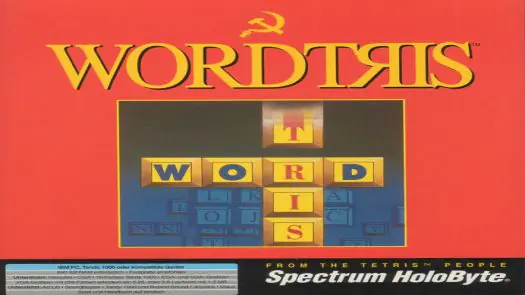 MS-DOS Wordtris (Tandy Machine)