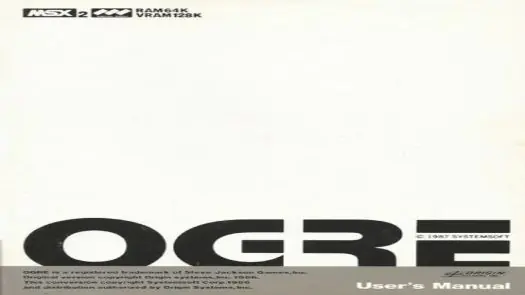 Ogre - System Soft (1986) [3169]