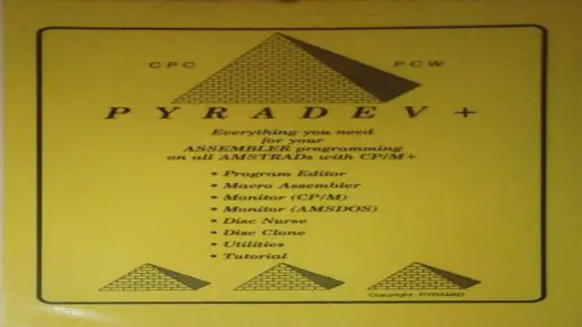 Pyradev Plus 1.0 (UK) (19xx).dsk
