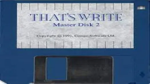 That's Write v1.24 (1989)(Compo)(Disk 2 of 2)