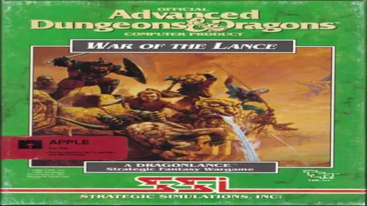 War Of The Lance (1989)(SSI)[cr](Disk 1 Of 2 Side B)