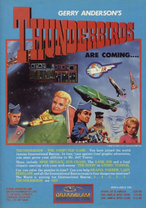 Thunderbirds - Mission 3 - Bank Job (1989)(Grandslam Entertainments)[a][48-128K] ROM download