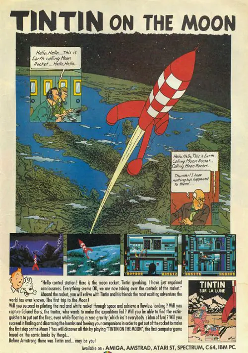 Tintin On The Moon ROM download