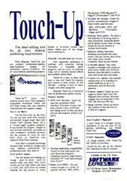 Touch Up v1.56 (1989-11-09)(Migraph)[b] ROM download