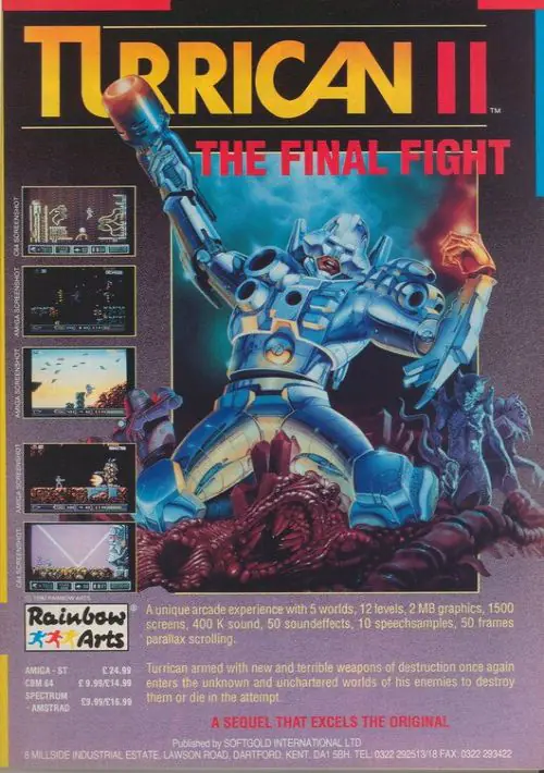 Turrican II - The Final Fight (1991)(Rainbow Arts)[48-128K] ROM download