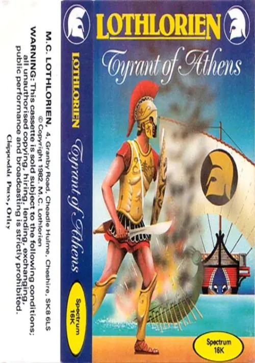 Tyrant Of Athens (1982)(MC Lothlorien)[a][16K] ROM download