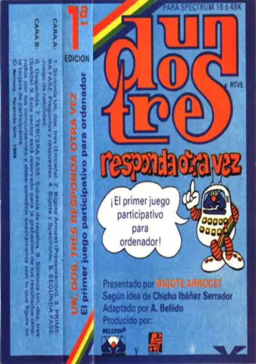 Un, Dos, Tres - Responda Otra Vez (1984)(Belltons Informatica - Paraninfo Soft)(es)(Side A)[16K] ROM download