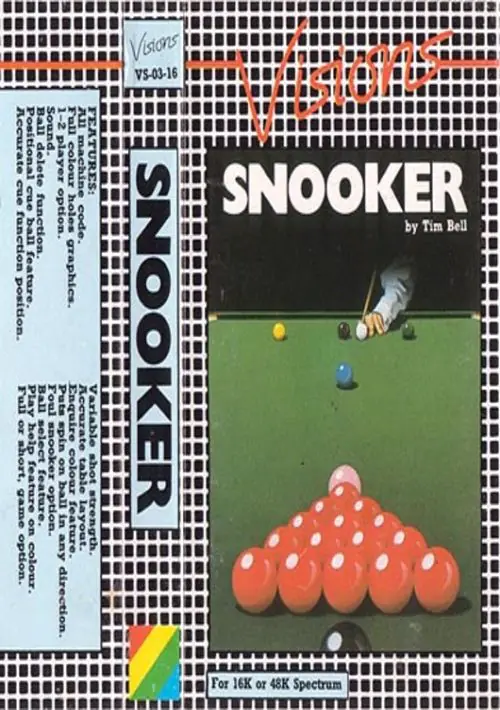 Visions Snooker (1983)(Shards Software)[re-release] ROM download