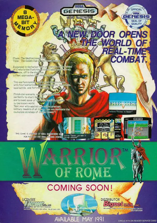 Warrior Of Rome ROM download