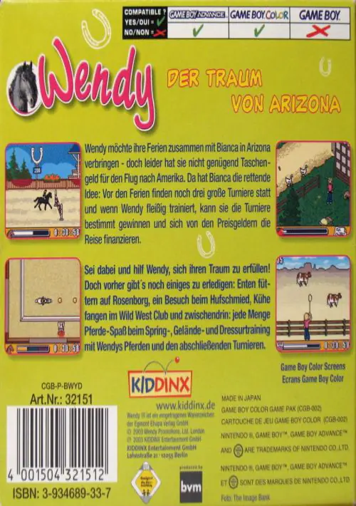 Wendy - Der Traum Von Arizona ROM download