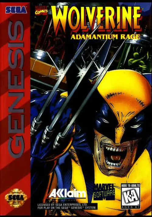 Wolverine Adamantium Rage (JUE) ROM download