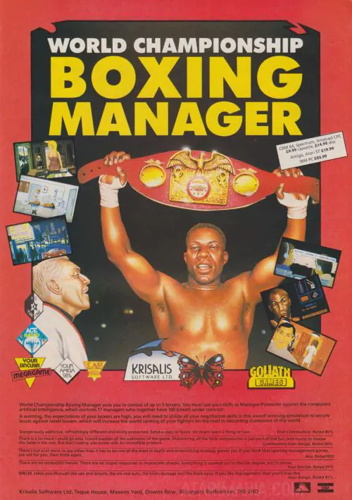 World Championship Boxing Manager (Europe) ROM download