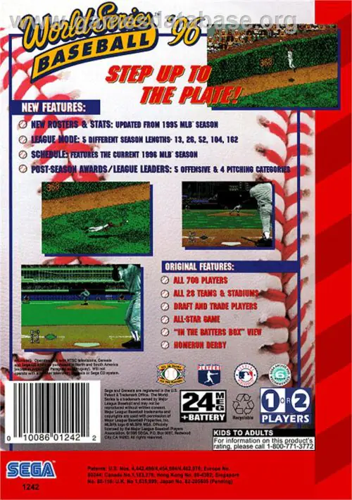 World Series Baseball 96 ROM download