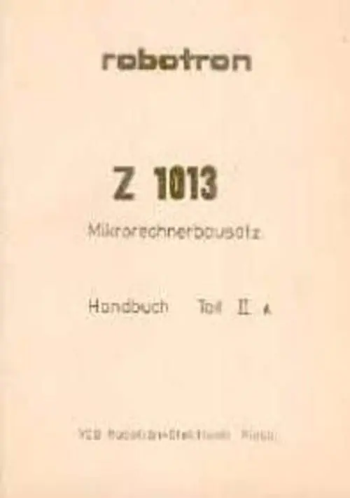 Z1013 Info (1989)(Rundfunk Der DDR)[doc] ROM download
